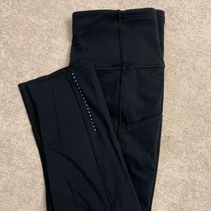 Lululemon Fast and Free Reflective High-Rise Crop 19”